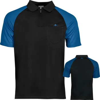 Mission Tričko Exos SL Dart Shirt s límečkem Black/Blue Velikost: XXXXXL