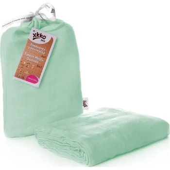 Zavinovačka Kikko Bambusová zavinovačka 120 x120 cm Mint