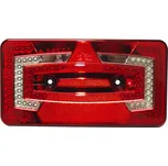 JOKON Multifunkční LED svítidlo, 9-32 V, levé červené IP67 s trojúhelníkovým reflektorem