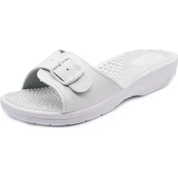 Dámské pantofle Dámské masážní pantofle jednopáskové - GOLDEN FIT 10004 bílá vel. 38
