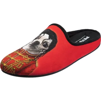 Pánské pantofle Pánská domácí obuv 5566021 SHOESY červená Barva: anthracite, Velikost: 45