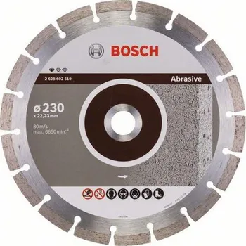 Řezný kotouč BOSCH Standard for Abrasive Diamantový dělicí kotouč, 230 x 22,23 x 2,3 x 10mm 2608602619 free_store_pickup