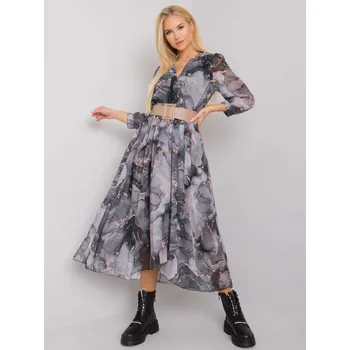 Dámské šaty Šifonové šaty černošedé EU velikost: S