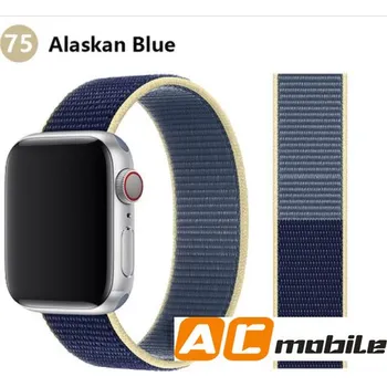 Příslušenství k chytrým hodinkám Nylonový Pásek Pro Apple Watch 42/44/45 Mm Možnosti: Alaskan Blue