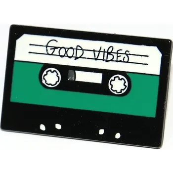Brož Brož BeCool - Stará škola, Kazeta, Dobré vibrace, Good vibes, Retro, Miluji hudbu se skvělou energií 3314