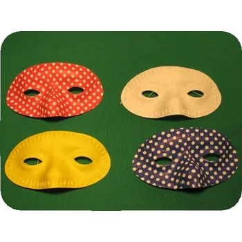 Karnevalový doplněk Polomaska - bez závoje. Mix barev