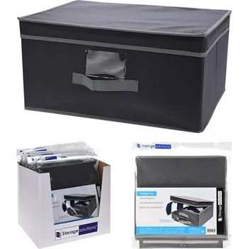 Úložný box Koopman Skladovací box šedý31x28x15 cm