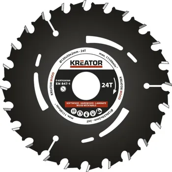 Pilový kotouč KREATOR KRT020306 120 x 20 mm 24 zubů