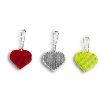 Reflexní odrazky - SRDÍČKO červené