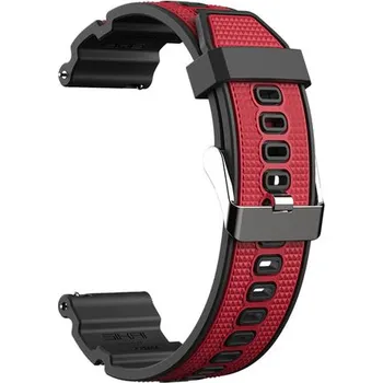 Řemínek na hodinky Měkký Silikonový Řemínek Na Chytré Hodinky - 22 Mm Barva: Červená