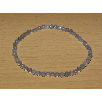 Drahý kámen Labradorit - Náramek - kuličky 4 mm - knk27