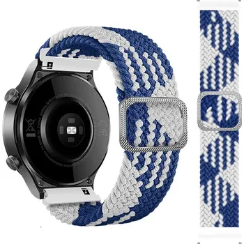Řemínek na hodinky Elastický Pásek Na Chytré Hodinky - 20 Mm. Možnosti: Modro-Bílá