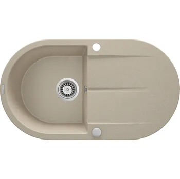 Nerezový dřez Deante Dřez Piva s odkapávačem, granit - ZQI 711B pískový