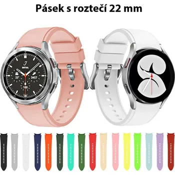 Příslušenství k chytrým hodinkám Silikonový Pásek Na Hodinky - 22 Mm Barva: Růžová