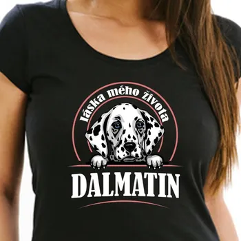 STRIKER Dámské tričko Dalmatin Barva: Černá, Velikost: XXL
