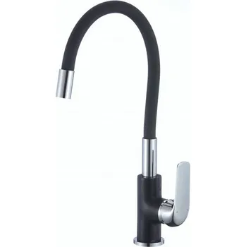 Vodovodní baterie Hydroland Dřezová stojánková páková baterie s flexibilním ramínkem Emma Flex B.EMMA.BCZ