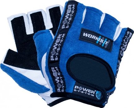 Rukavice Workout POWER SYSTEM Modré L