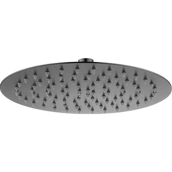 Sprchová hlavice Besco Sprchová hlavice - kruh Uni R GR Grafit kartáčovaná, ø 30 cm