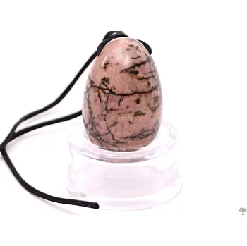 Magieprirody.cz Yoni kamenné vajíčko Rodonit #130 + podstavec