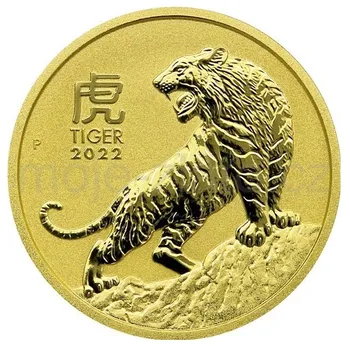 The Perth Mint Lunární rok tygra 2022 zlatá investiční mince 1 oz