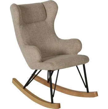 dětské křeslo Béžové čalouněné dětské houpací křeslo Quax De Luxe