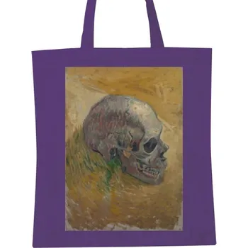 Nákupní taška Nákupní bavlněná taška s potiskem Artriko Vincent Van Gogh lebka taška