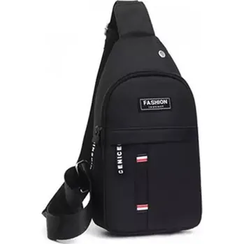 Pánská nylonová multifunkční taška přes rameno - Černá