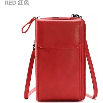 Kabelka Elegantní minimalistická dámská kabelka - Červené