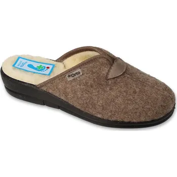 Dámská obuv Pantofle papuče dámské zateplené ovčí vlnou Befado Dr. Orto 937D635 hnědé velikost: 41