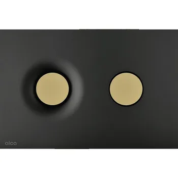 Splachovací tlačítko Alcadrain (Alcaplast) Tlačítko ovládací Alca Dot.Dot. černá matná/zlatá matná
