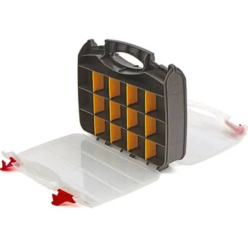 Boilies Profi sortimentní box oboustranný 31 x 26 x 7,5 cm s 32 přihrádkami