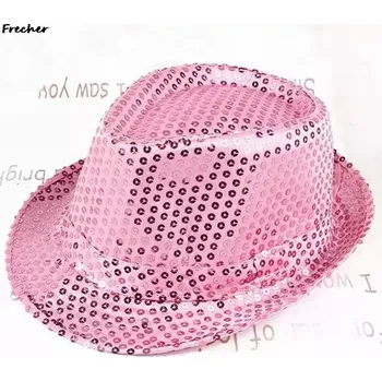 Klobouk Flitrový barevný párty klobouk - PK