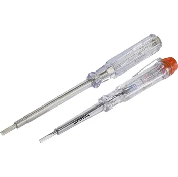 Zkoušečka TOOLCRAFT Set 140 & 190 mm fázová zkoušečka Šířka čepele=3 mm, 4 mm Délka dříku=60 mm, 100 mm Napětí (rozsah)=100 - 250