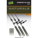 Fox Montáž Naturals Submerged Heli Rigs Leaders 75 cm 3 ks - 30 lb