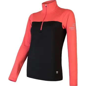 cyklistický dres Mikina dámská SENSOR THERMO černá/korál L