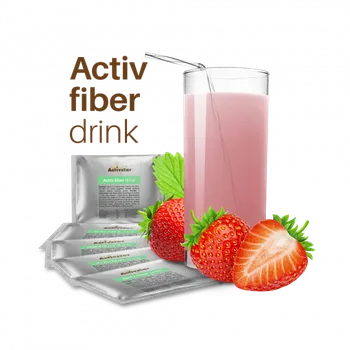 Speciální výživa ACTIV fiber drink jahoda 1 sáček Podpora pro správnou střevní mikroflóru