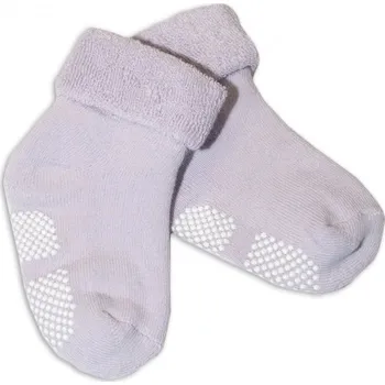 Ponožky dětské froté protiskluzové - RISOCKS světle fialové - vel.12-18měs.