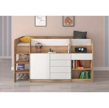 Dětská postel Dětský a studentský pokoj, vyvýšená postel Smile - Dětský pokoj, multifunkční postel