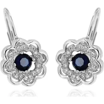 Náušnice Zlatnictví U Kostela Dámské náušnice modré kytičky 043 794462459