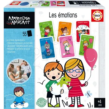 Desková hra Naučná hra Les Émotions Educa Učíme se emoce s obrázky 55 dílů od 4 let