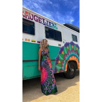 Dámské šaty Letní šaty | dlouhé šaty - Zelená,XL