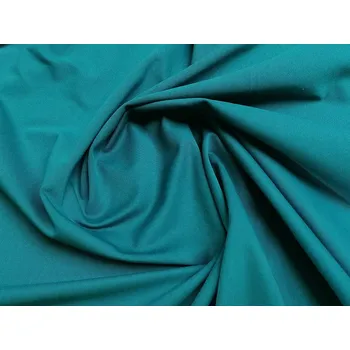 BYTEMA Bavlněný úplet TEINTURE tm. tyrkys šíře 150 cm