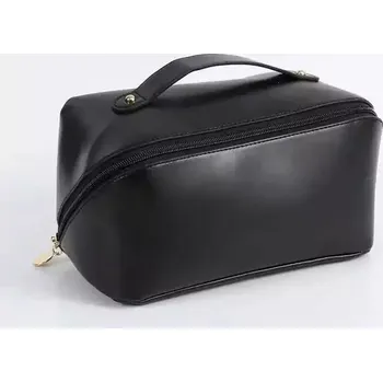 Kosmetická taška Elegantní kosmetická taška z umělé kůže - Černá