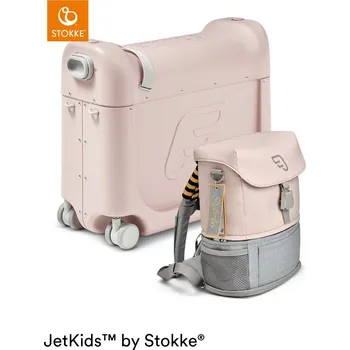 Dětská postýlka STOKKE JetKids Travel Bundle Pink Crew BackPack - kufřík a batůžek