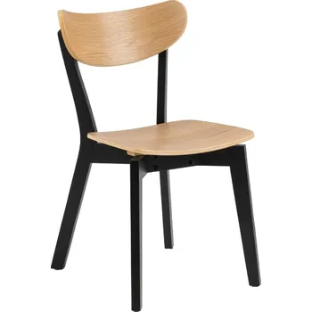Jídelní židle Scandi Dubová jídelní židle Diaz s černou podnoží