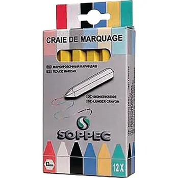 Barva ve spreji Značkovací křídy žluté značkovací křída balení 12ks