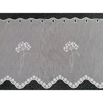 Záclona MANTIS Záclona na vitrážku - voál 139/050 50 cm