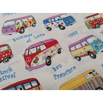 BYTEMA Dekorační látka HIPPIES šíře 140 cm