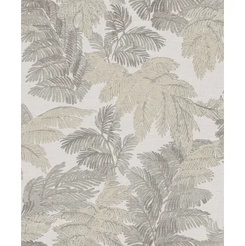 Tapeta Cristiana Masi by Parato Šedo-béžová vliesová tapeta s listy, 28817, Thema, Cristiana Masi by Parato, velikost 10,05 x 0,53 m