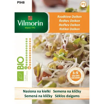 Semeno BIO Ředkev Daikon na klíčky Vilmorin Premium 10 g